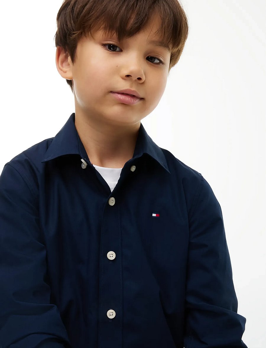 Tommy Hilfiger - NON IRON SHIRT - langärmlige hemden - dark blue - 3