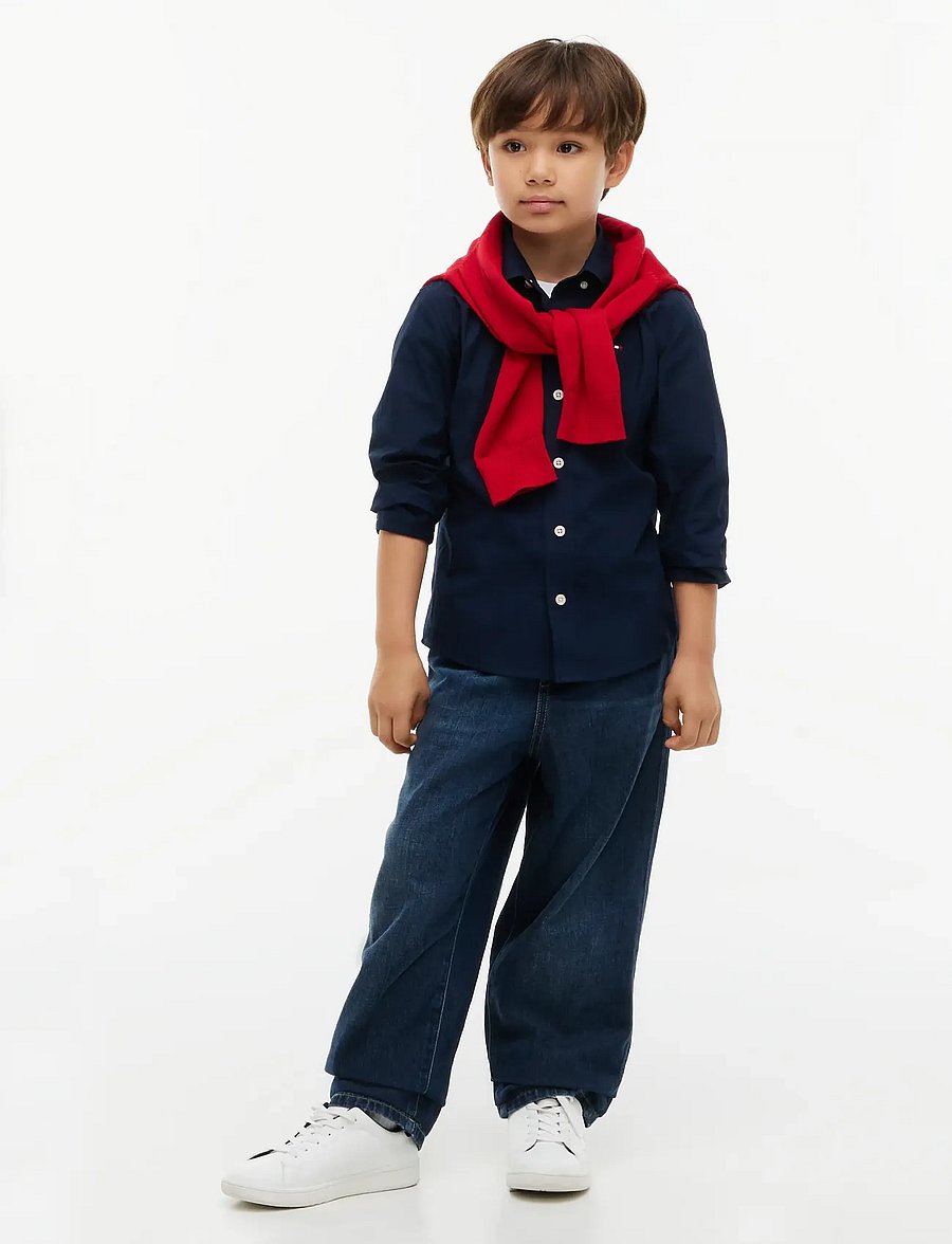 Tommy Hilfiger - NON IRON SHIRT - langärmlige hemden - dark blue - 4