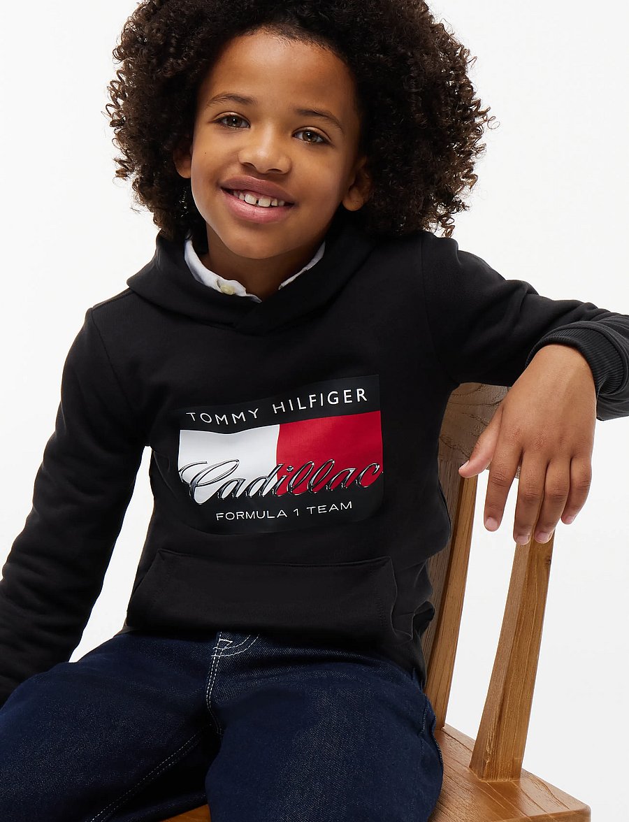 Tommy Hilfiger - TH X CF1 GRAPHIC FLAG HOODIE - kapuutsiga pusad - black - 3