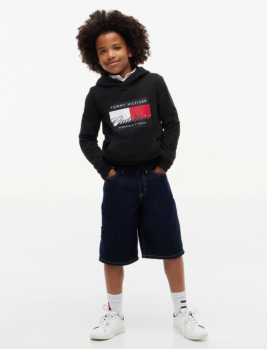 Tommy Hilfiger - TH X CF1 GRAPHIC FLAG HOODIE - kapuutsiga pusad - black - 4