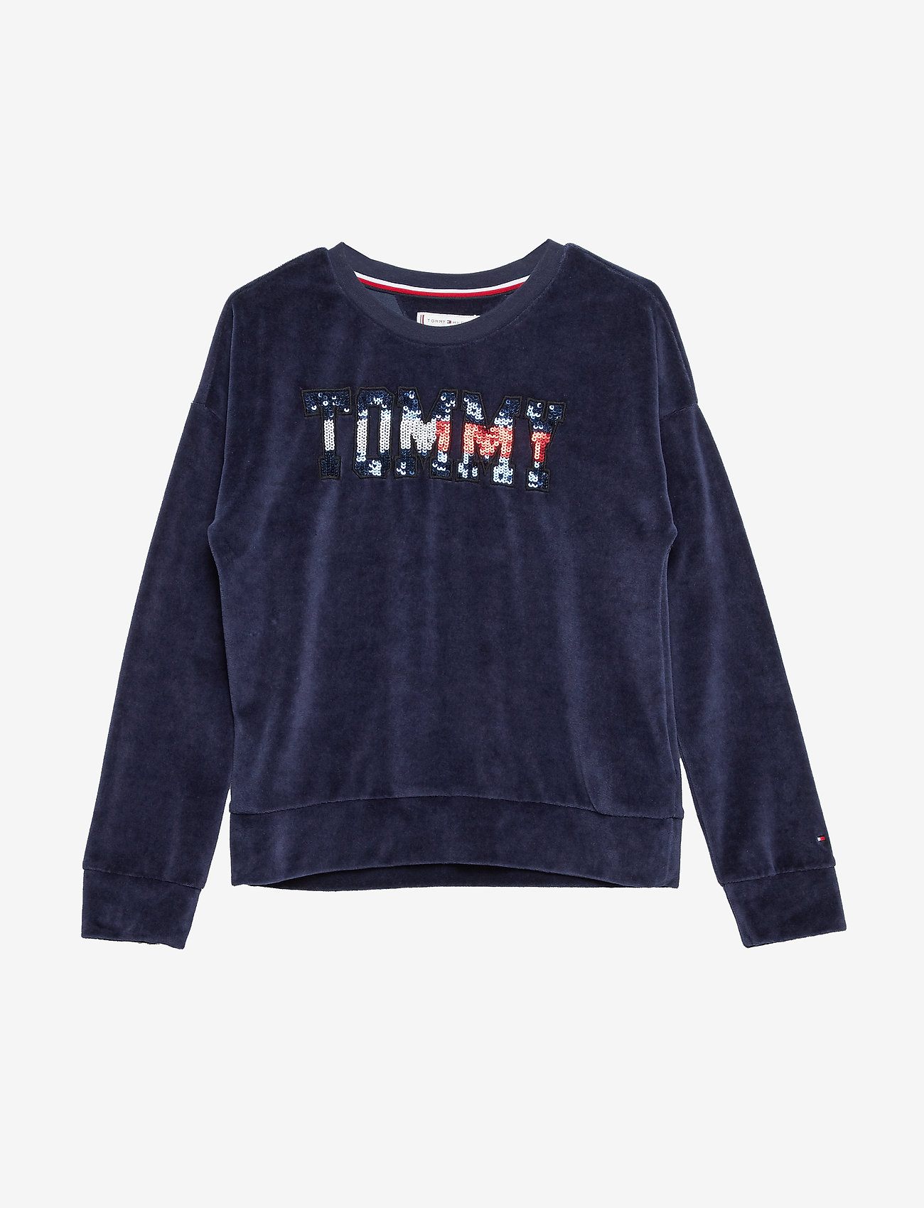 Tommy Hilfiger - SEQUIN VELOUR SWEATS - black iris - 0