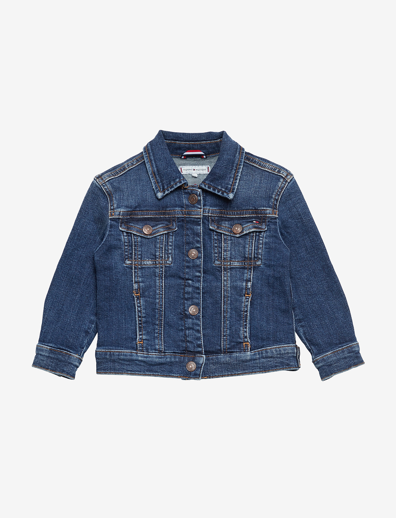 Tommy Hilfiger - OVERSIZED TRUCKER FO - forest mid blue stretch - 0