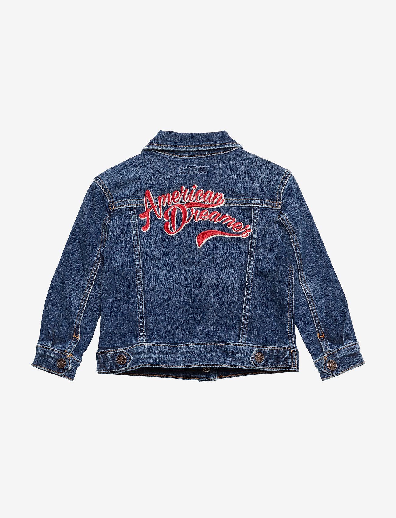 Tommy Hilfiger - OVERSIZED TRUCKER FO - forest mid blue stretch - 1