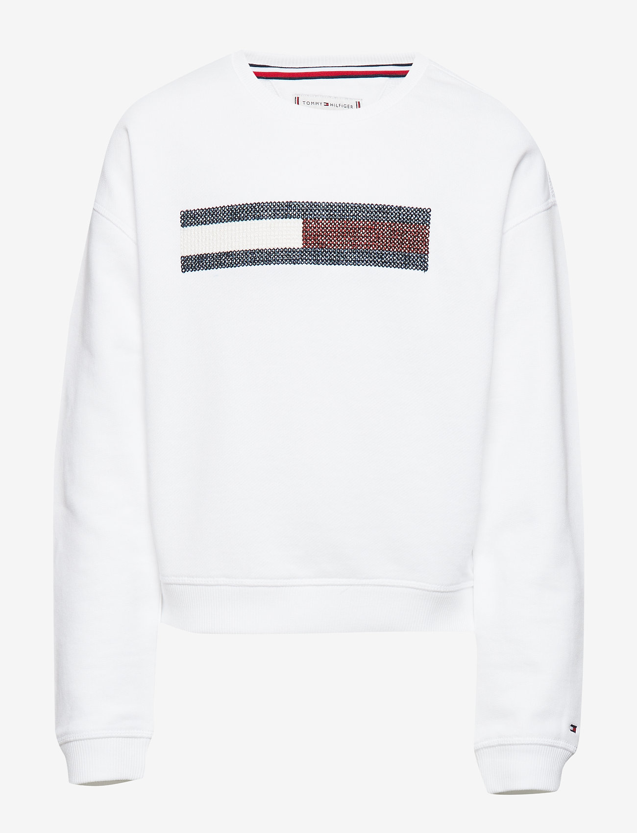 Tommy Hilfiger - LUREX FLAG SLOUCHY S - bright white - 0