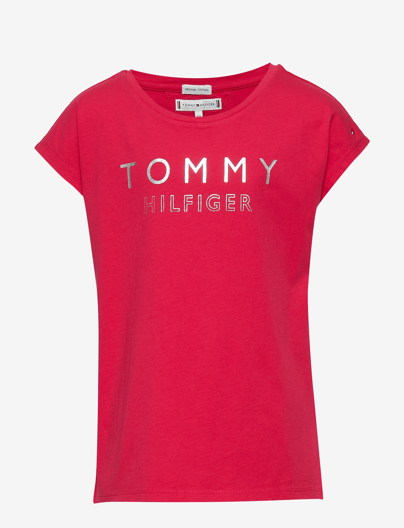 Tommy Hilfiger - FOIL PRINT TEE S/S - virtual pink - 0