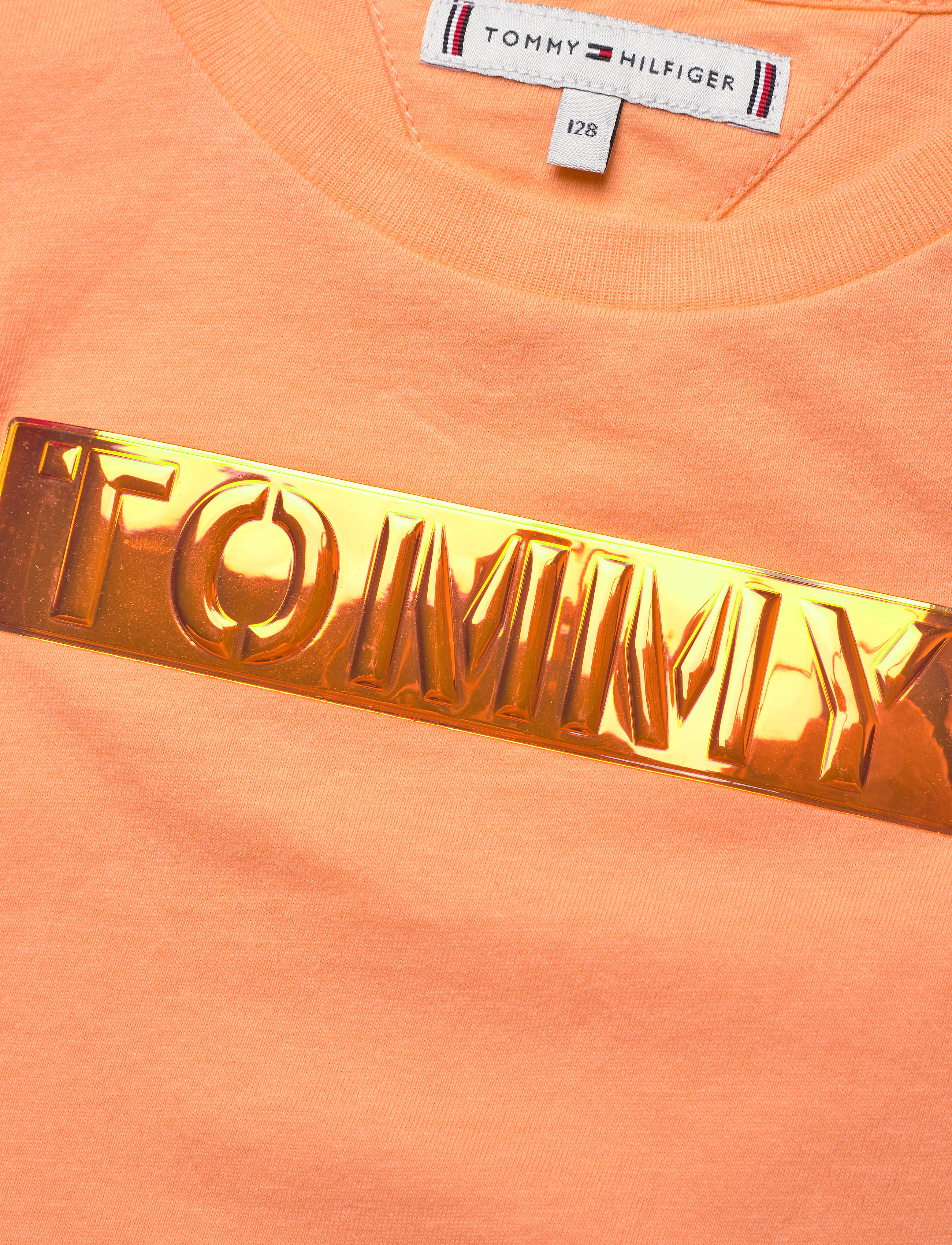 Tommy Hilfiger - TOMMY FOIL LABEL TEE S/S - melon orange - 2