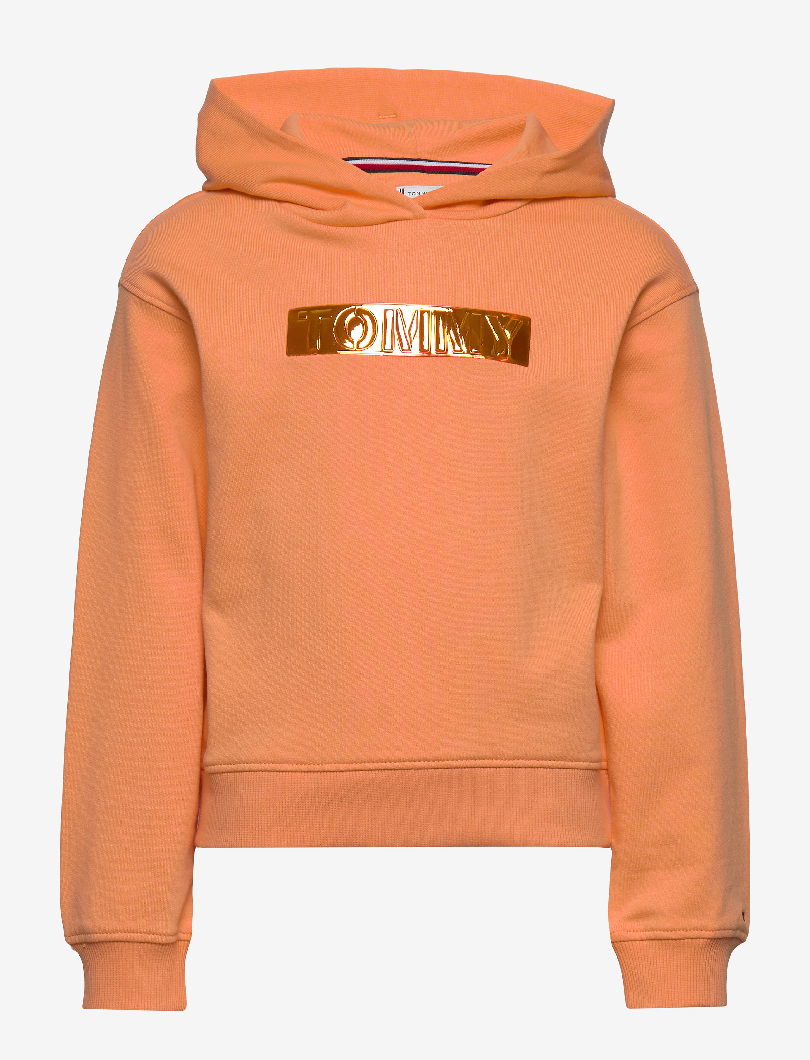 Tommy Hilfiger - TOMMY FOIL LABEL HOODIE - melon orange - 0