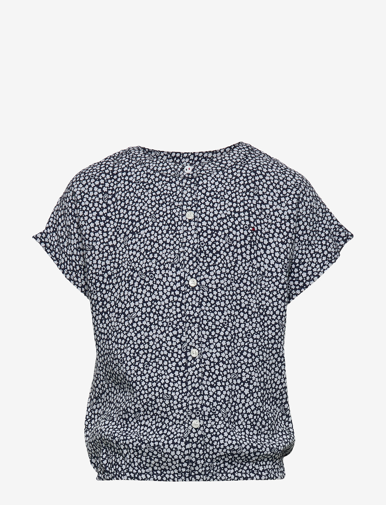 Tommy Hilfiger - DITSY FLOWER PRINT TOP S/S - twilight navy/ ditsy flower pr - 0