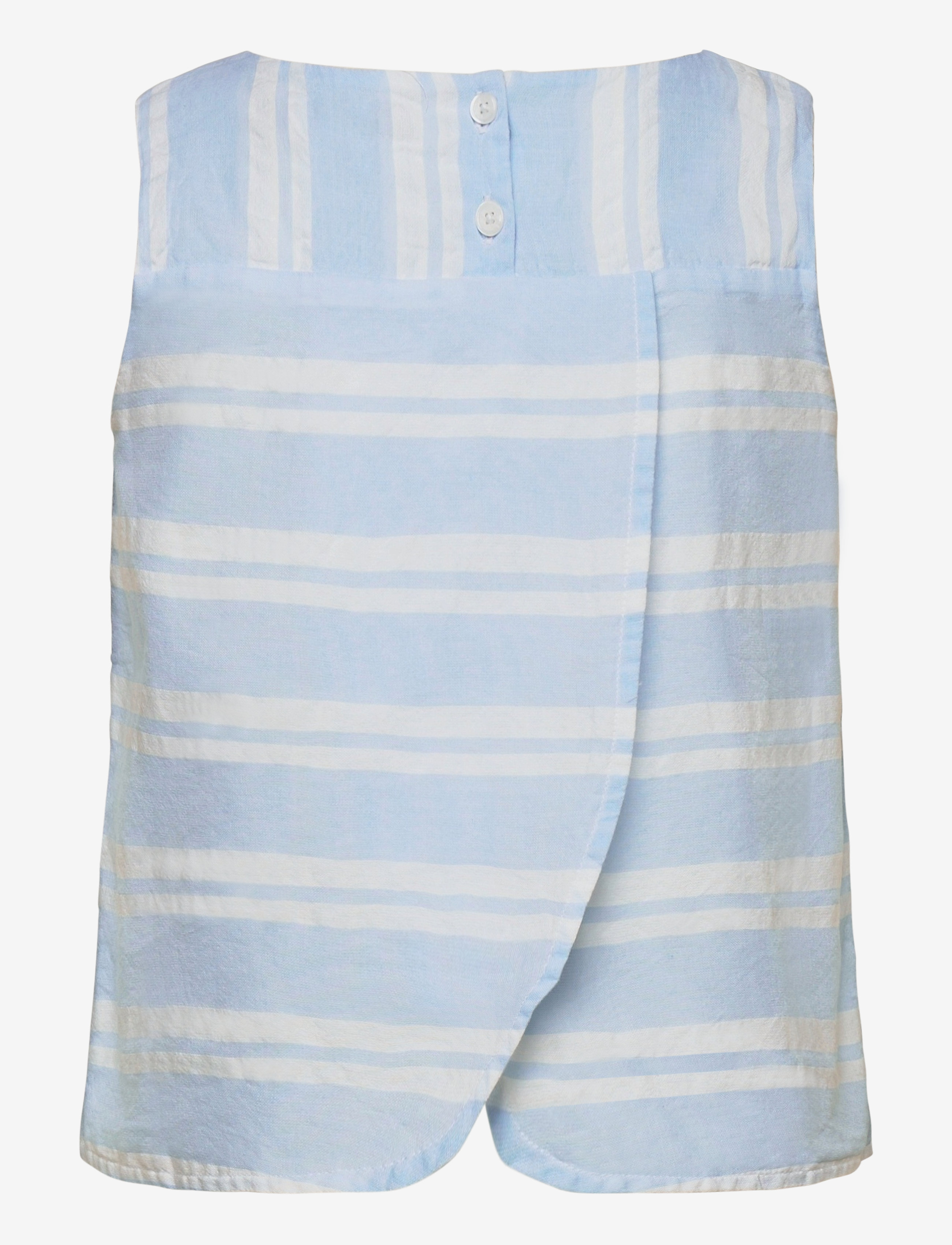 Tommy Hilfiger - SEERSUCKER STRIPE TOP SLVLS - calm blue/ white - 1