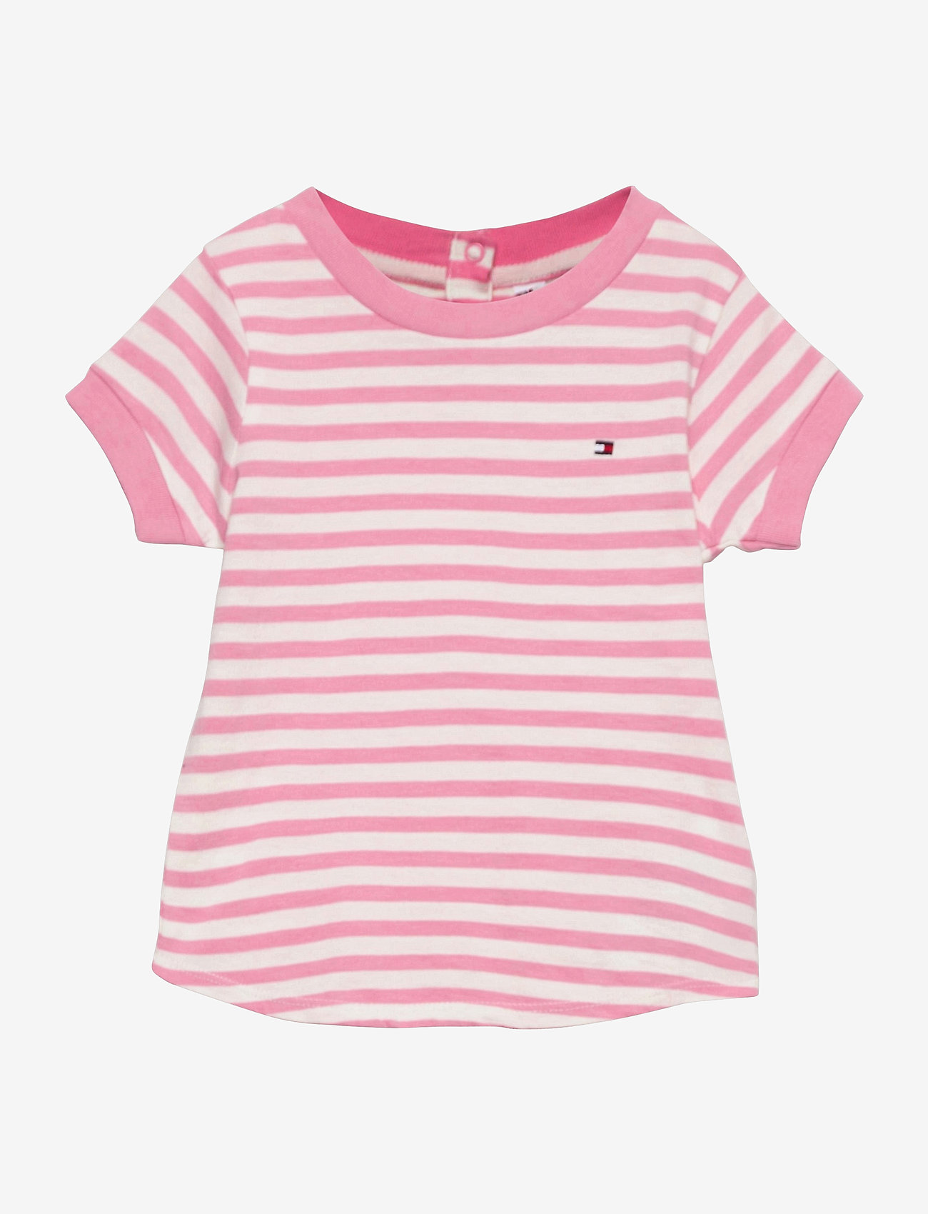Tommy Hilfiger - ESSENTIAL STRIPE TOP S/S - white / sea pink - 0