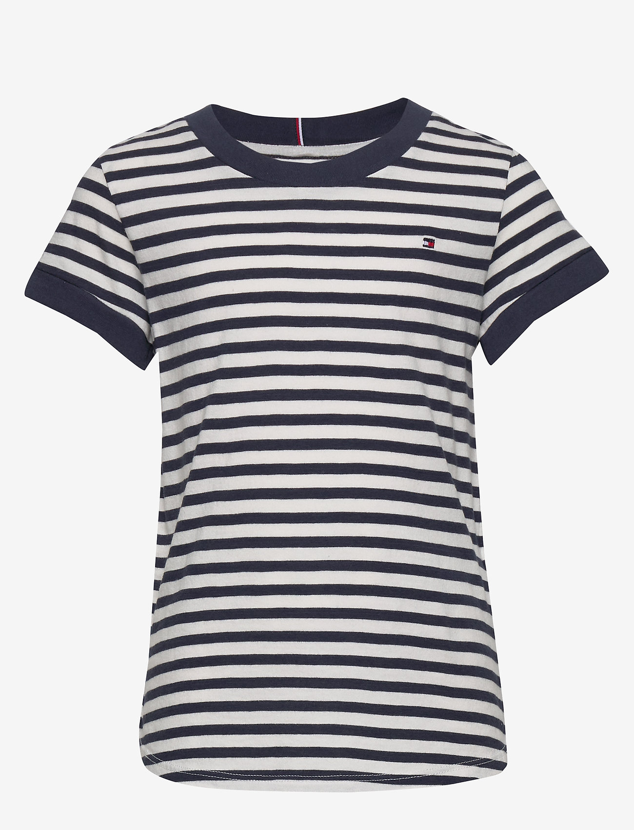Tommy Hilfiger - ESSENTIAL STRIPE TOP S/S - white/ twilight navy - 0