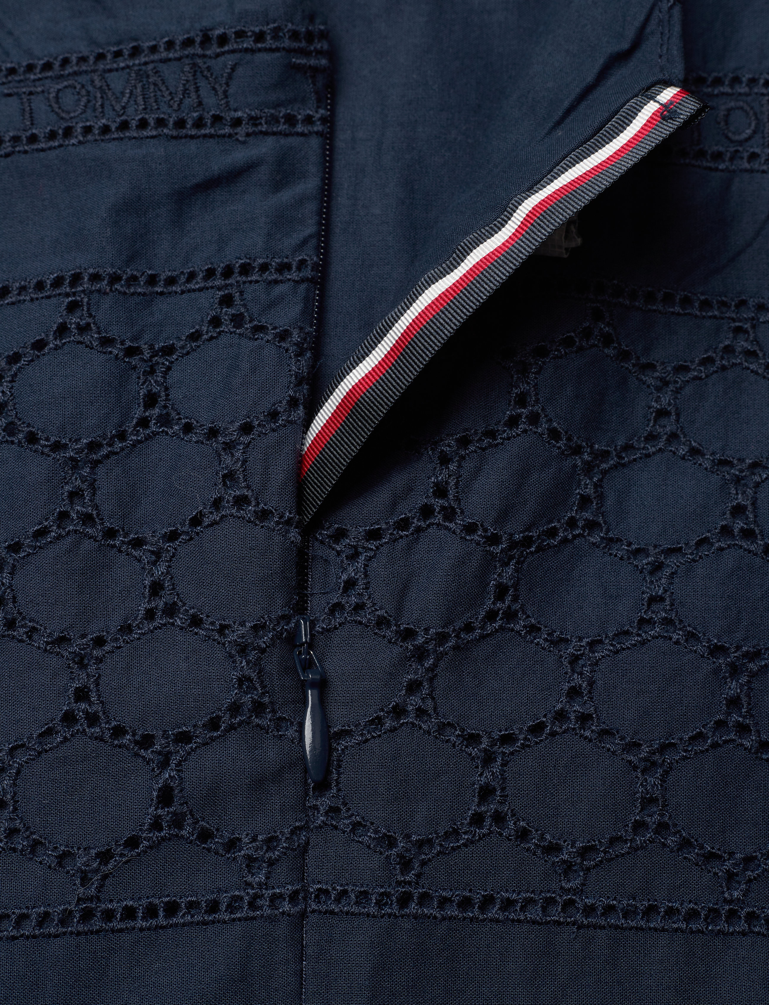 Tommy Hilfiger - BRODERIE ANGLAISE DRESS SLVLS - twilight navy - 3