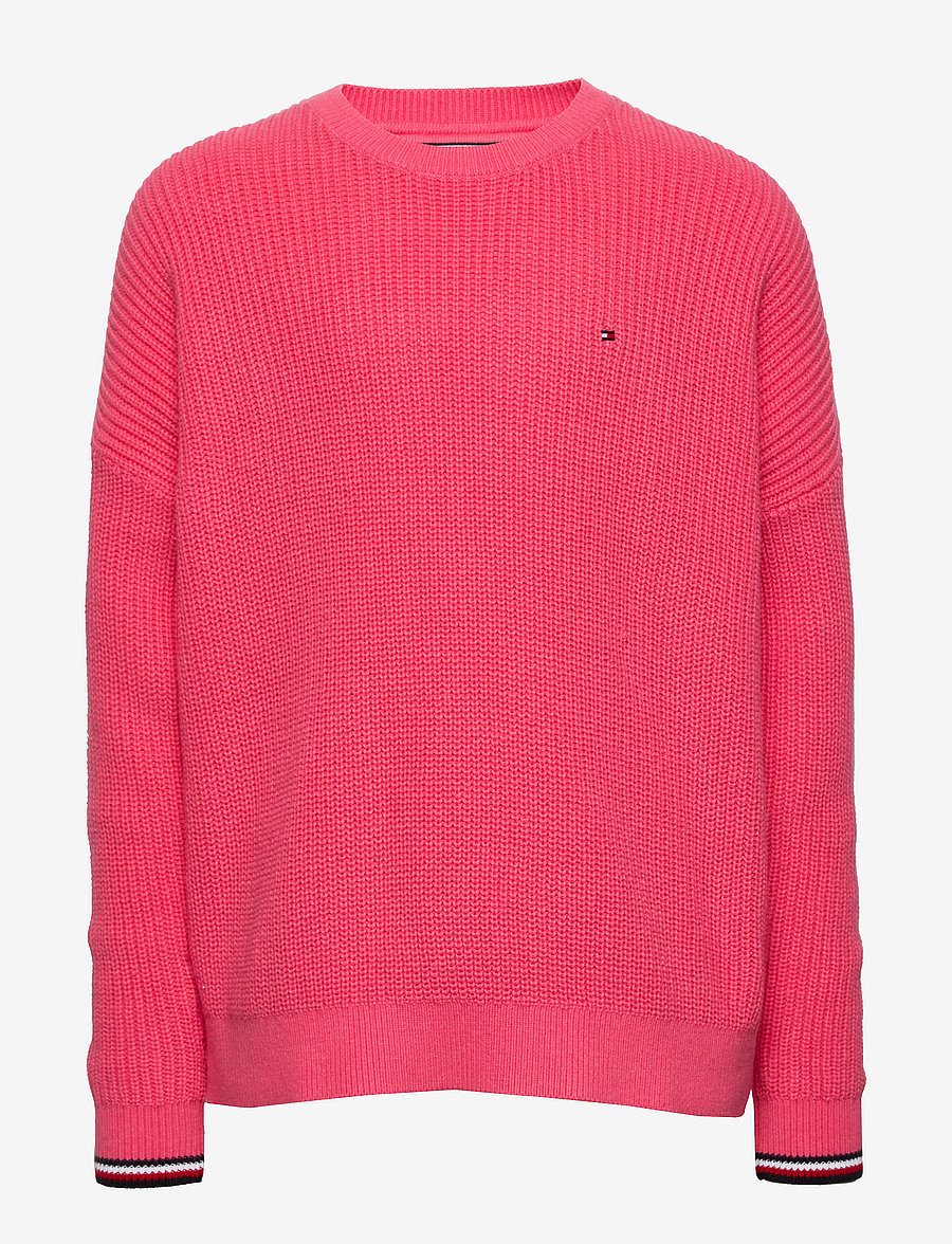 Tommy Hilfiger - ESSENTIAL TOMMY SWEATER - glamour pink - 0