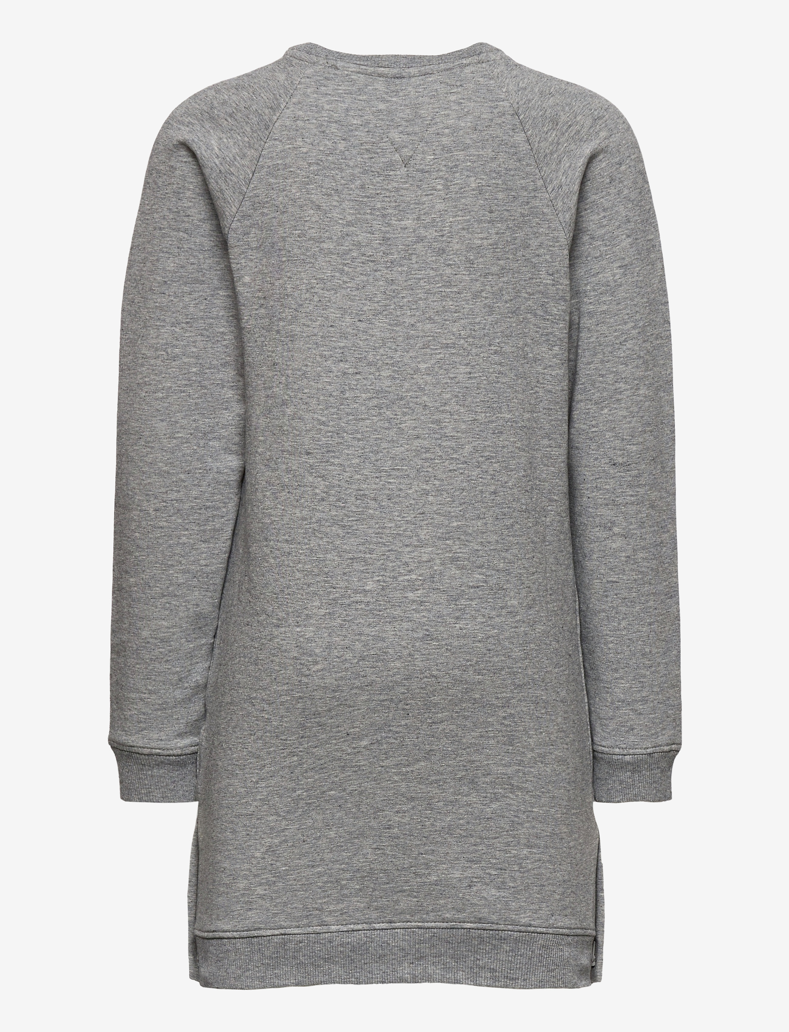 Tommy Hilfiger - RUFFLE RIB SWEAT DRESS L/S - mid grey htr - 1