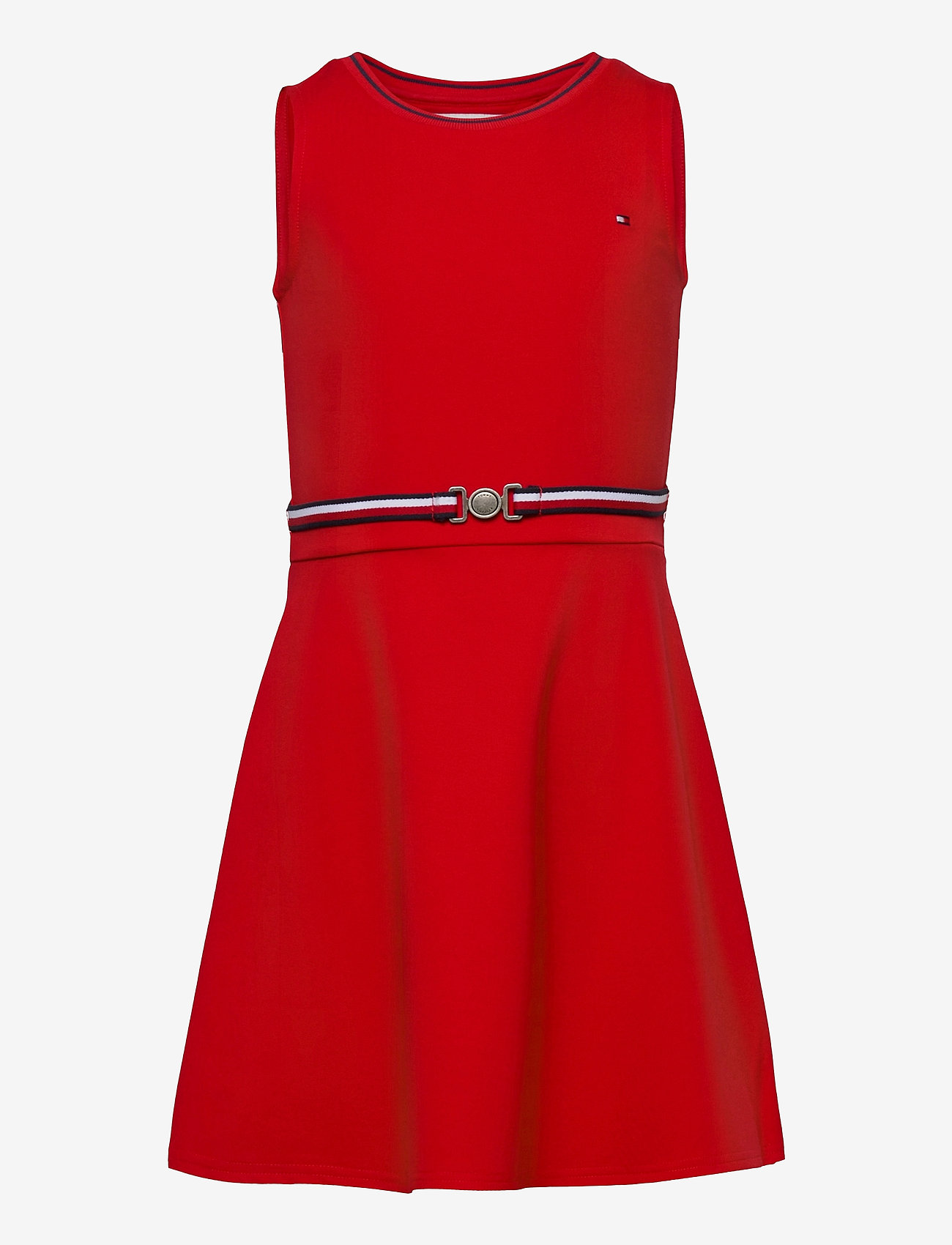Tommy Hilfiger - PUNTO MILANO SKATER DRESS SLVSS - deep crimson - 0
