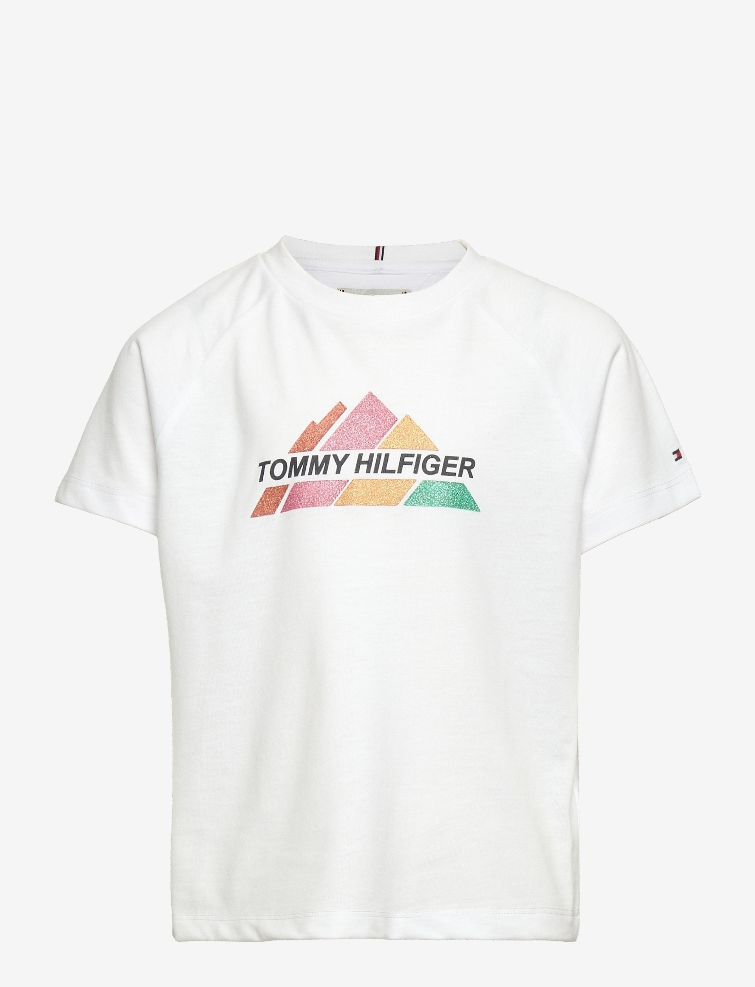 Tommy Hilfiger - GLITTER PRINT TEE S/S - white - 0
