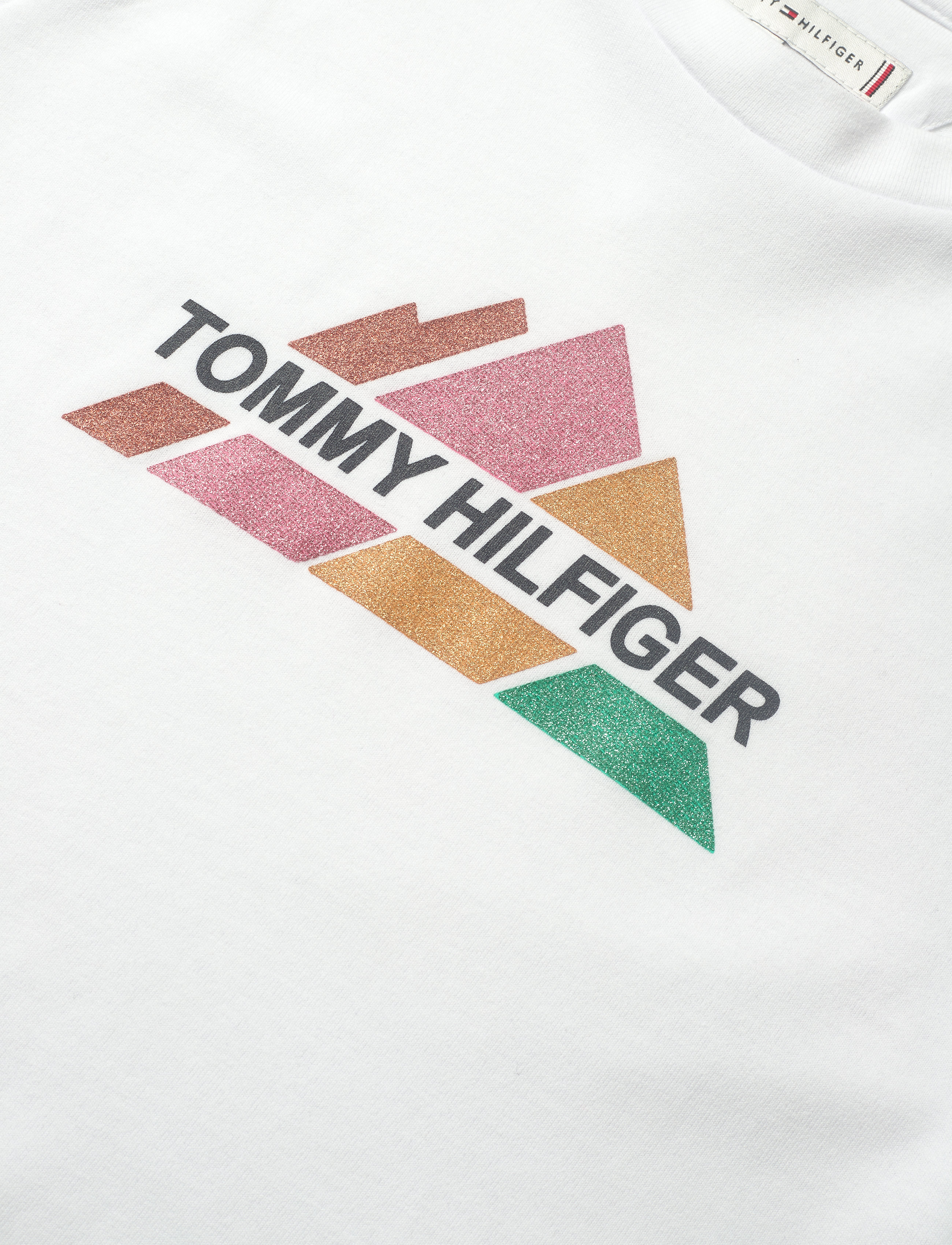 Tommy Hilfiger - GLITTER PRINT TEE S/S - white - 2