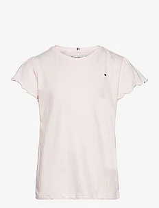 ESSENTIAL RUFFLE SLEEVE TOP SS, Tommy Hilfiger