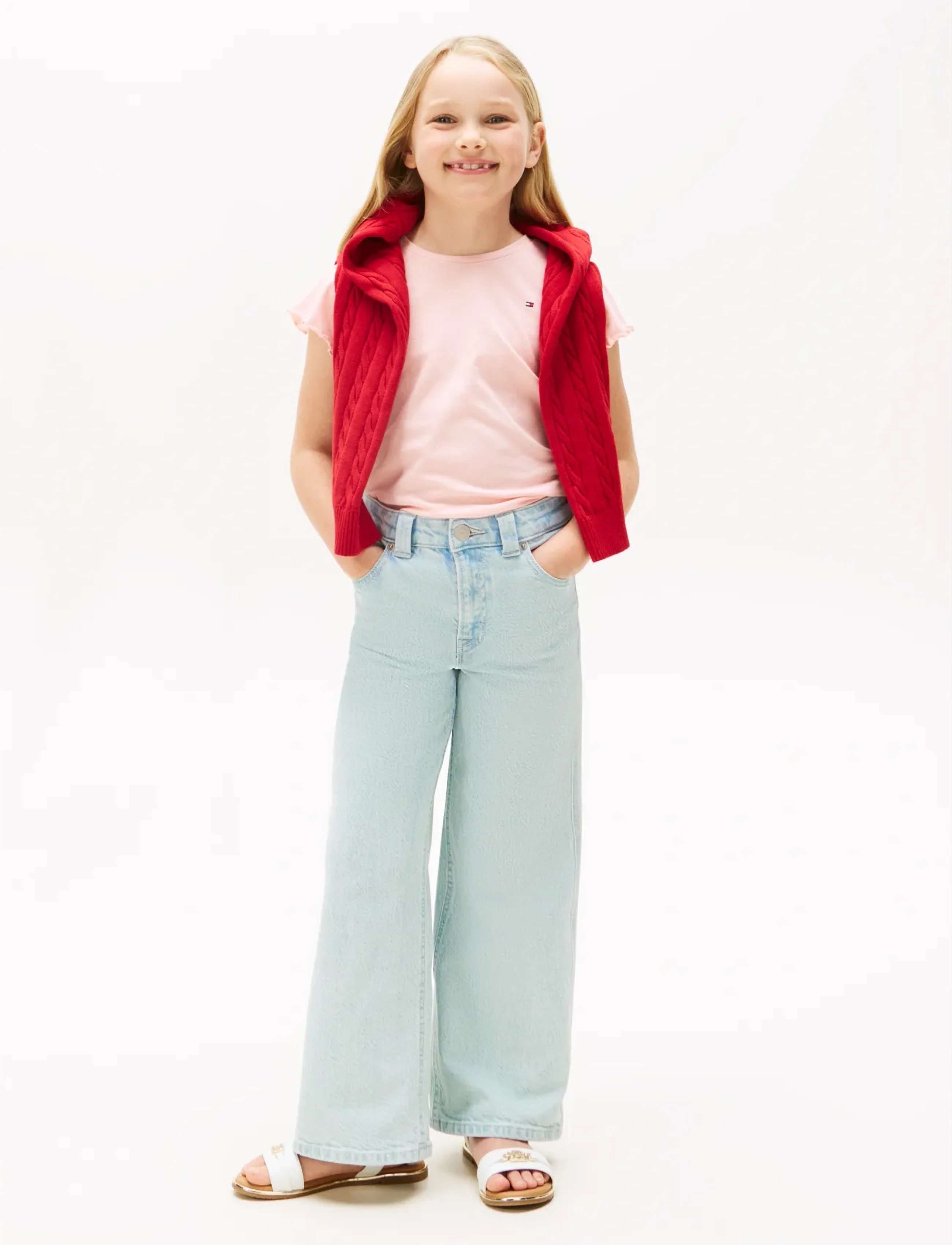 Tommy Hilfiger - ESSENTIAL RUFFLE SLEEVE TOP SS - soft rose - 2