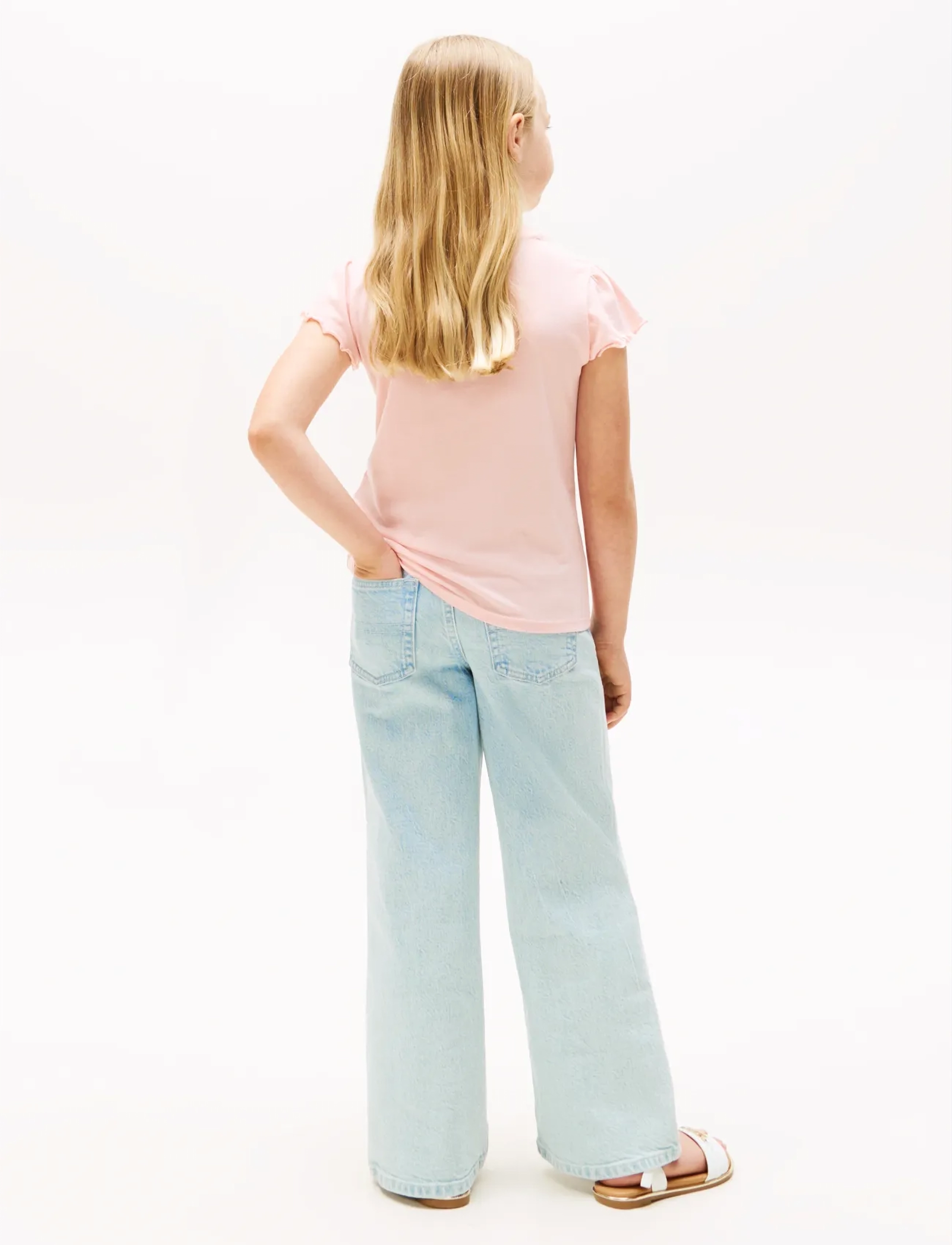Tommy Hilfiger - ESSENTIAL RUFFLE SLEEVE TOP SS - soft rose - 3
