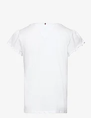 Tommy Hilfiger - ESSENTIAL RUFFLE SLEEVE TOP SS - short-sleeved t-shirts - white - 1
