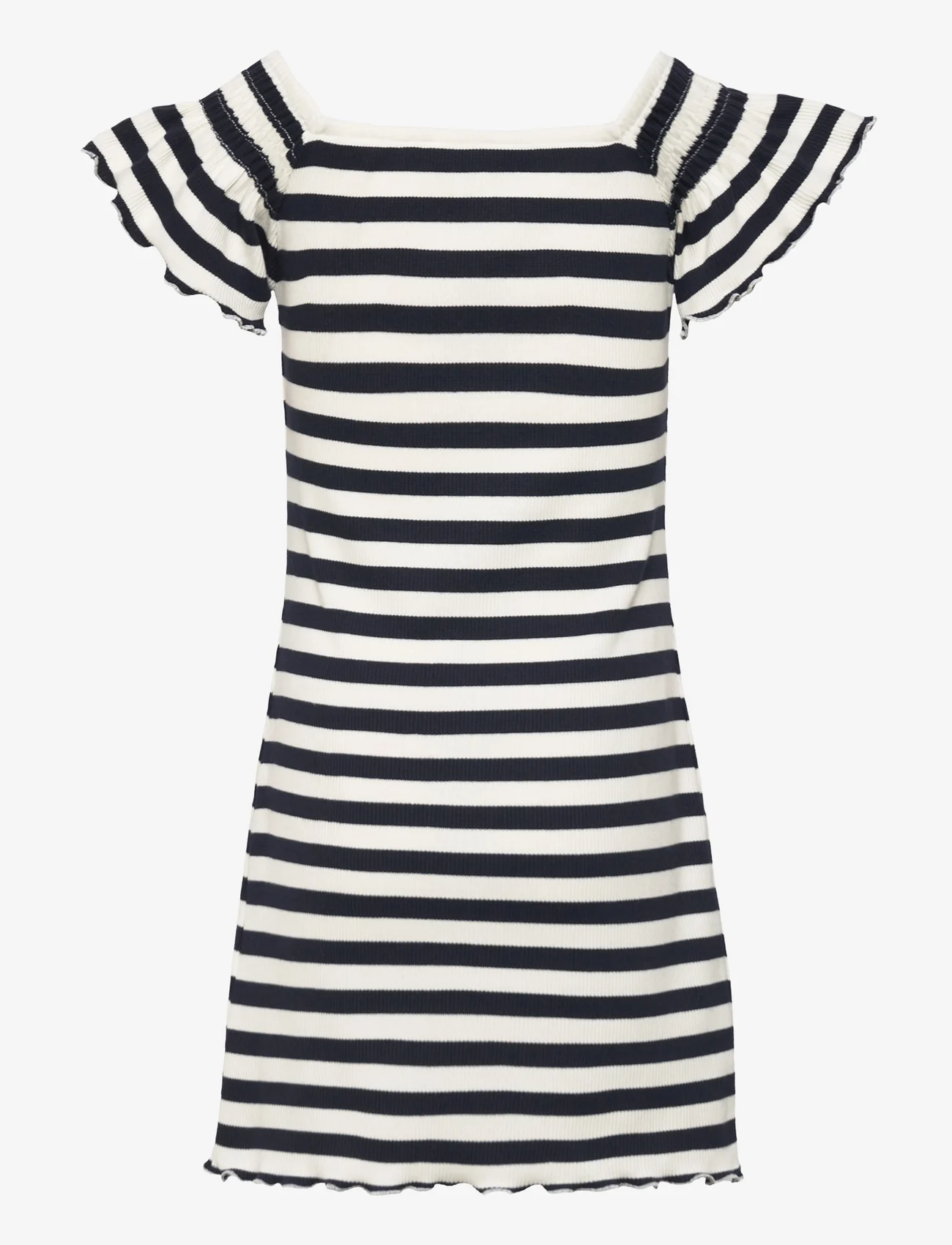 Tommy Hilfiger - OFF SHOULDER STRIPE DRESS S/S - short-sleeved casual dresses - desert sky stripe - 1
