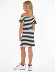 Tommy Hilfiger - OFF SHOULDER STRIPE DRESS S/S - short-sleeved casual dresses - desert sky stripe - 3