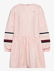 Tommy Hilfiger - GLOBAL STRIPE TAPE DETAIL DRESS - long-sleeved casual dresses - pink crystal - 0