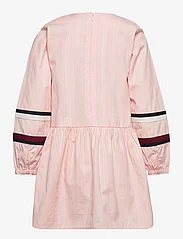 Tommy Hilfiger - GLOBAL STRIPE TAPE DETAIL DRESS - casual jurken met lange mouwen - pink crystal - 1