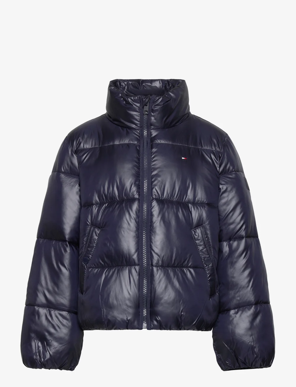 Tommy hilfiger shiny puffer 2025 jacket mens