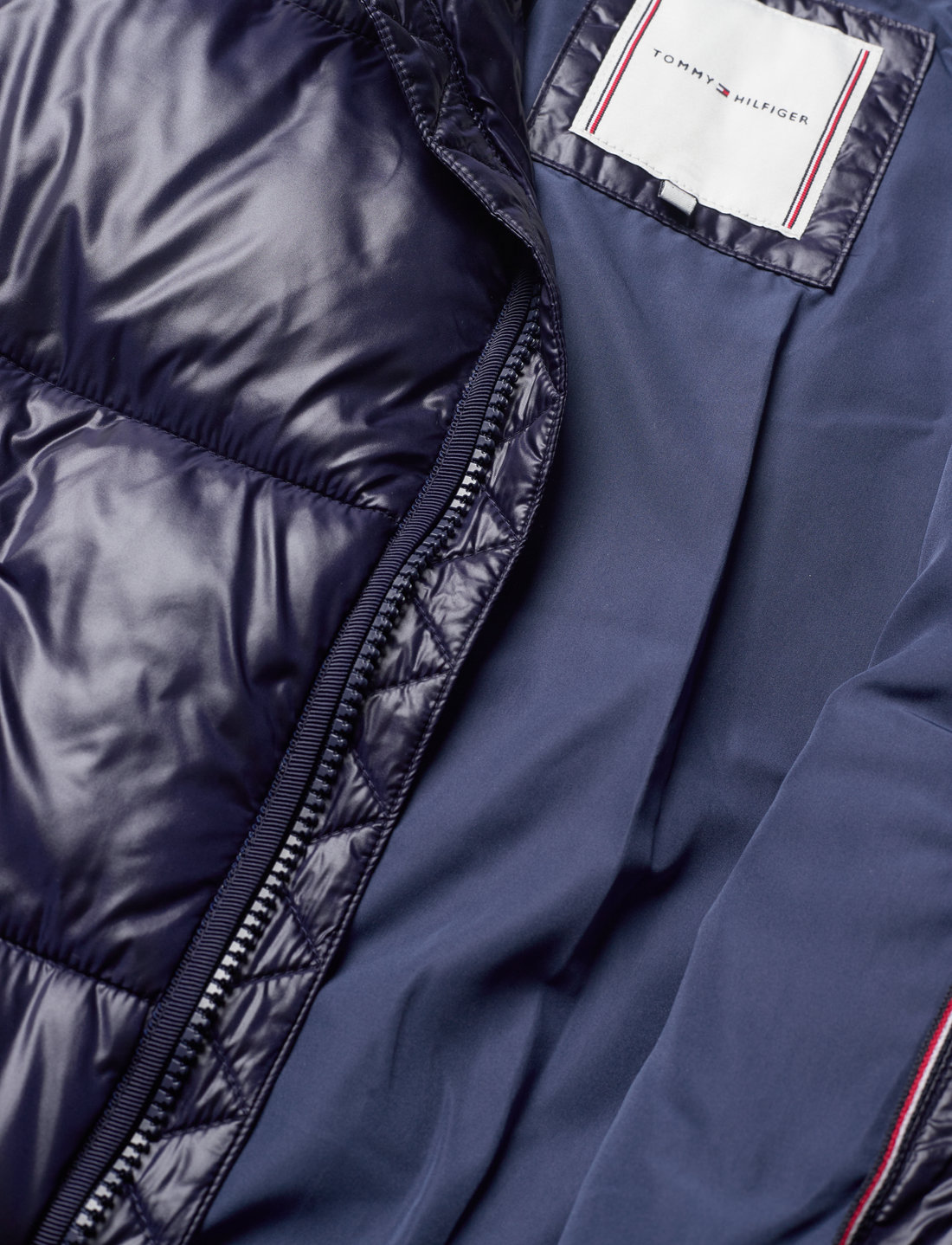 Shiny tommy hilfiger jacket discount