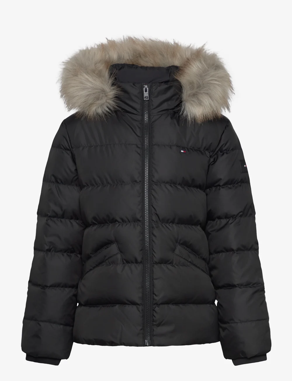 Black puffer jacket tommy hilfiger shop