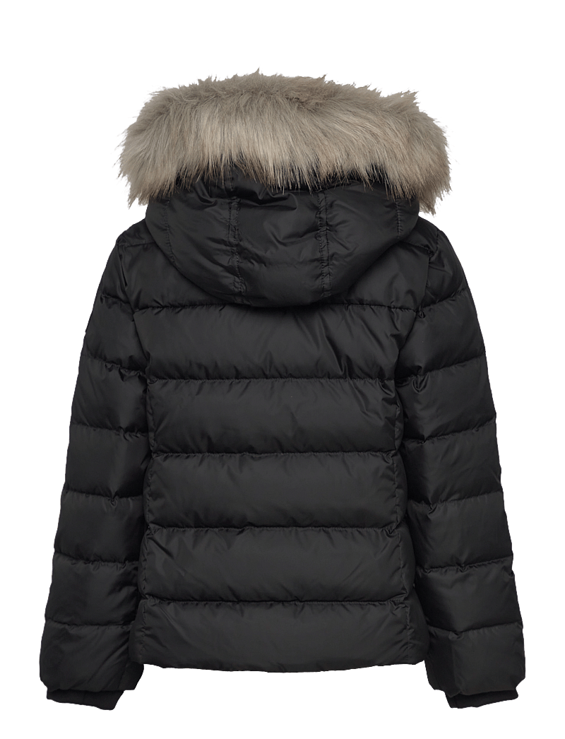 Tommy Hilfiger Essential Down Fur Hood Jacket – puffer padded – shop at Booztlet