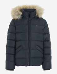 ESSENTIAL DOWN FUR HOOD JACKET - DESERT SKY