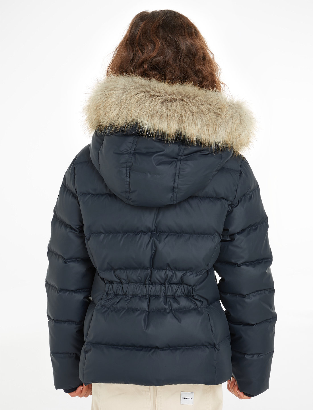 Tommy hilfiger discount coat fur hood
