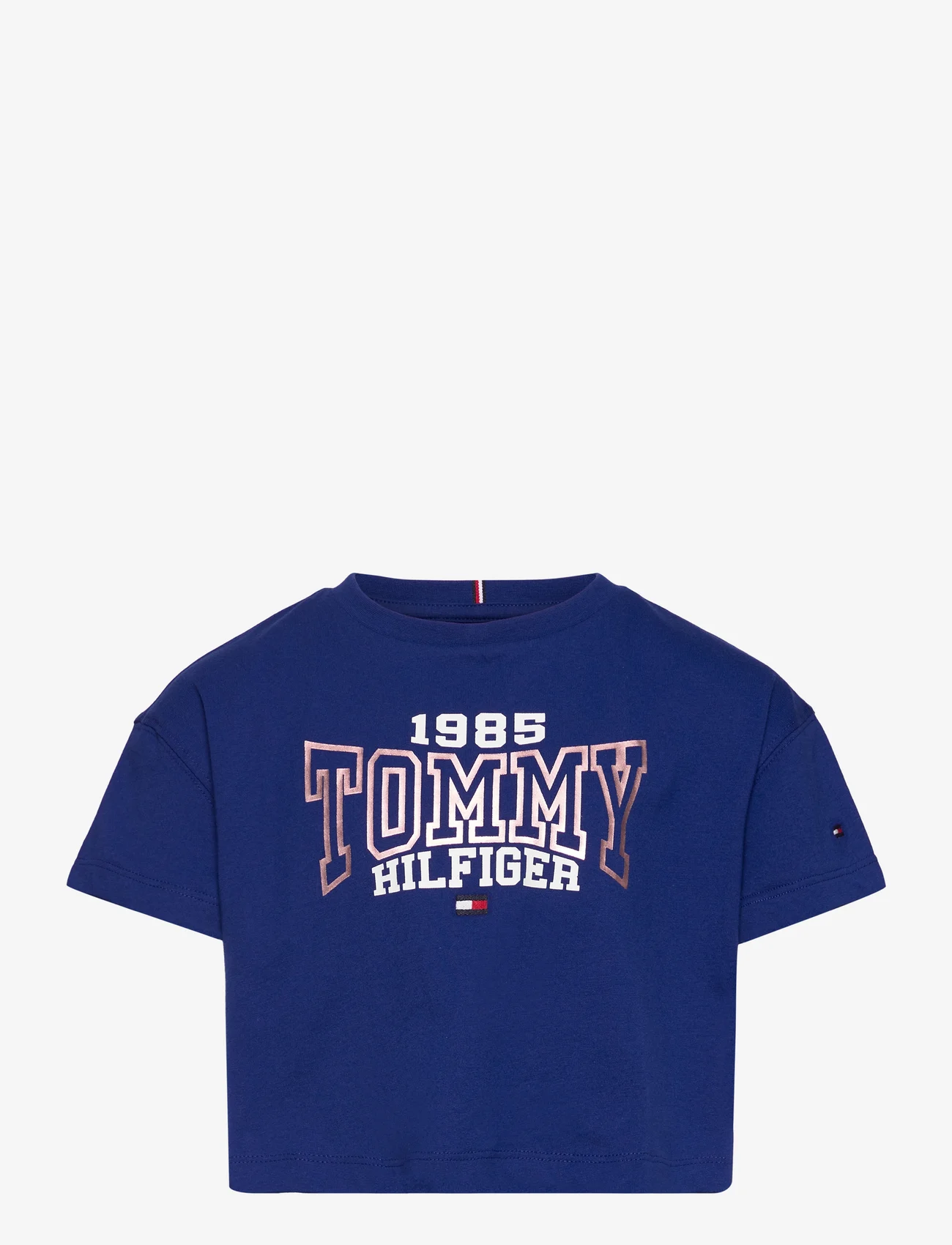 Tommy Hilfiger - TOMMY 1985 VARSITY TEE S/S - short-sleeved t-shirts - navy voyage - 0
