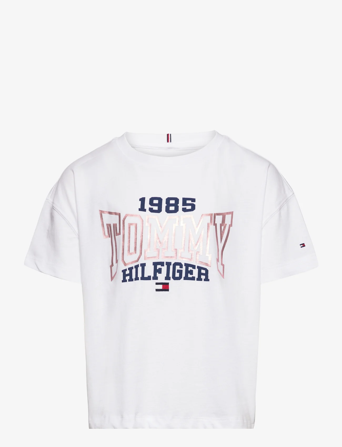 Tommy Hilfiger - TOMMY 1985 VARSITY TEE S/S - kortærmede t-shirts - white - 0