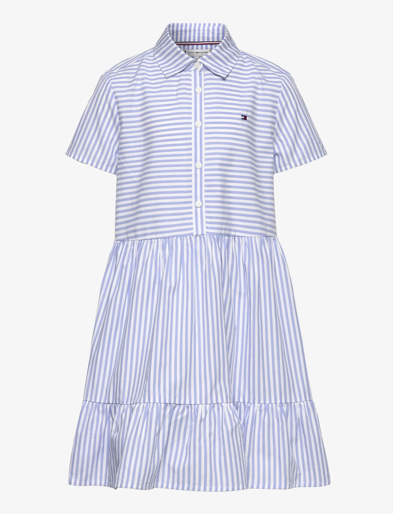 Tommy Hilfiger - ITHACA STRIPE DRESS - casual jurken met korte mouwen - blue spell stripe / white - 0