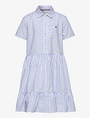 Tommy Hilfiger - ITHACA STRIPE DRESS - casual jurken met korte mouwen - blue spell stripe / white - 0