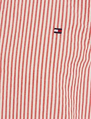 Tommy Hilfiger - SEERSUCKER STRIPED RUFFLE DRESS - sleeveless casual dresses - red stripe - 5