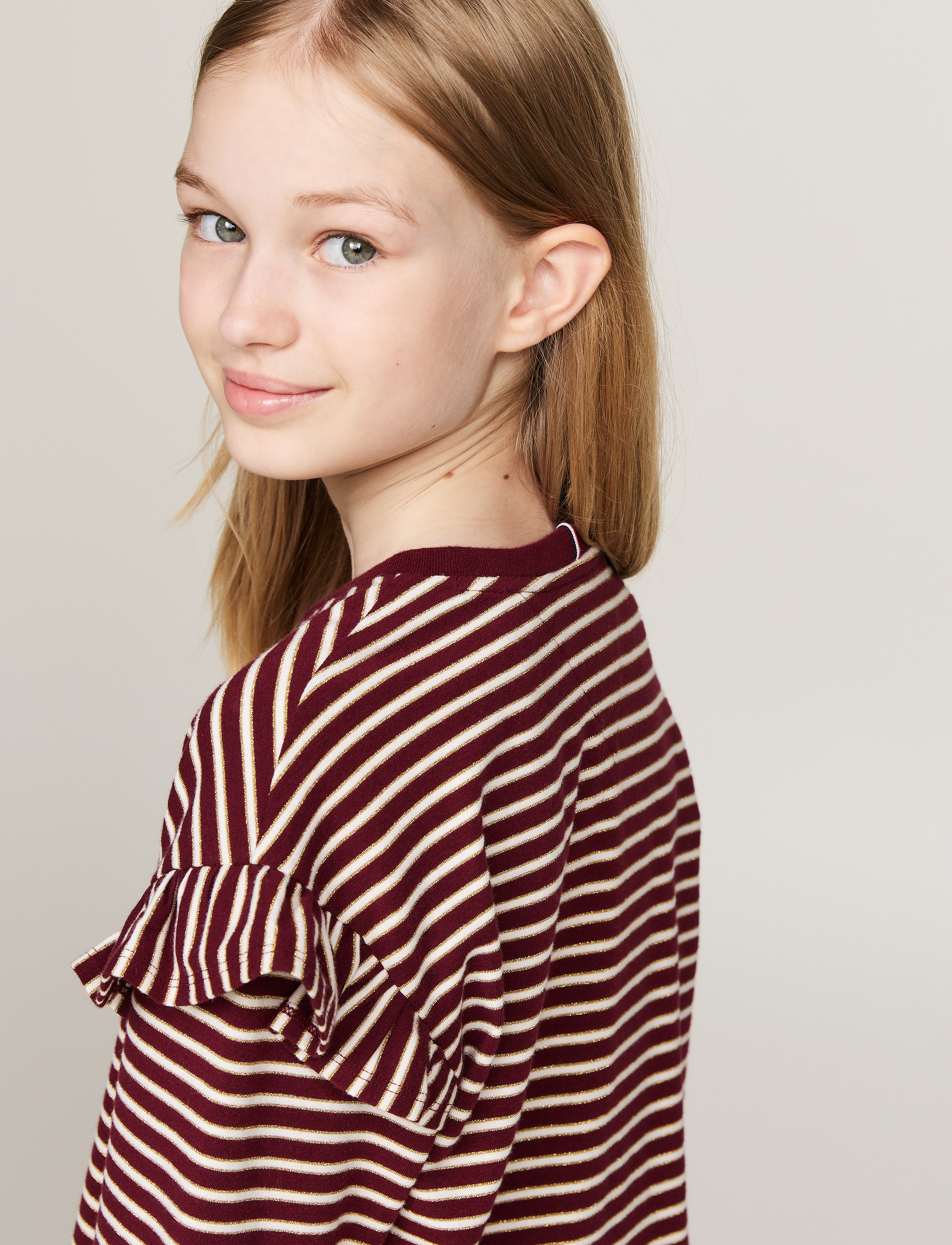 Tommy Hilfiger - STRIPE TEE LS - deep rouge stripe - 2