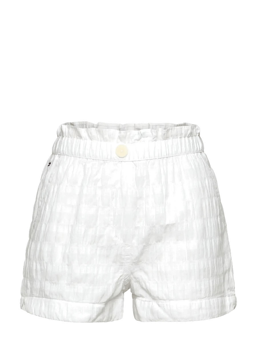 Tommy Hilfiger - TEXTURED COTTON SHORT - lühikesed vabaajapüksid - white - 1