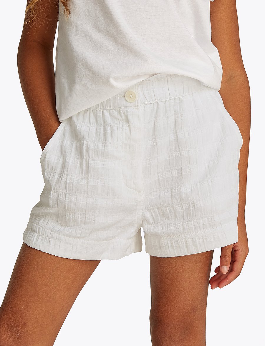 Tommy Hilfiger - TEXTURED COTTON SHORT - lühikesed vabaajapüksid - white - 4