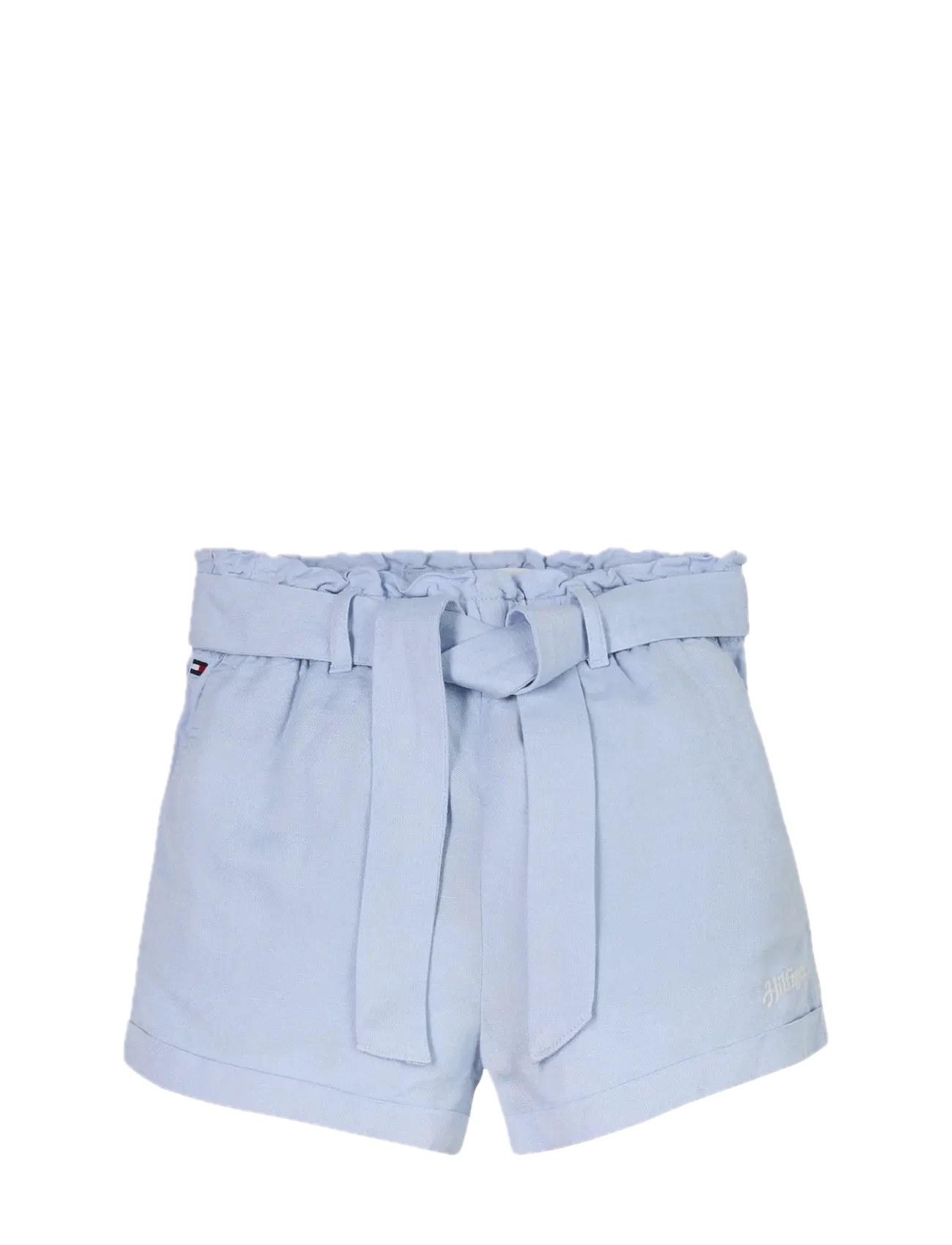 TOMMY HILFIGER Linen Pull On Kurz Blau - 176 - Kinder