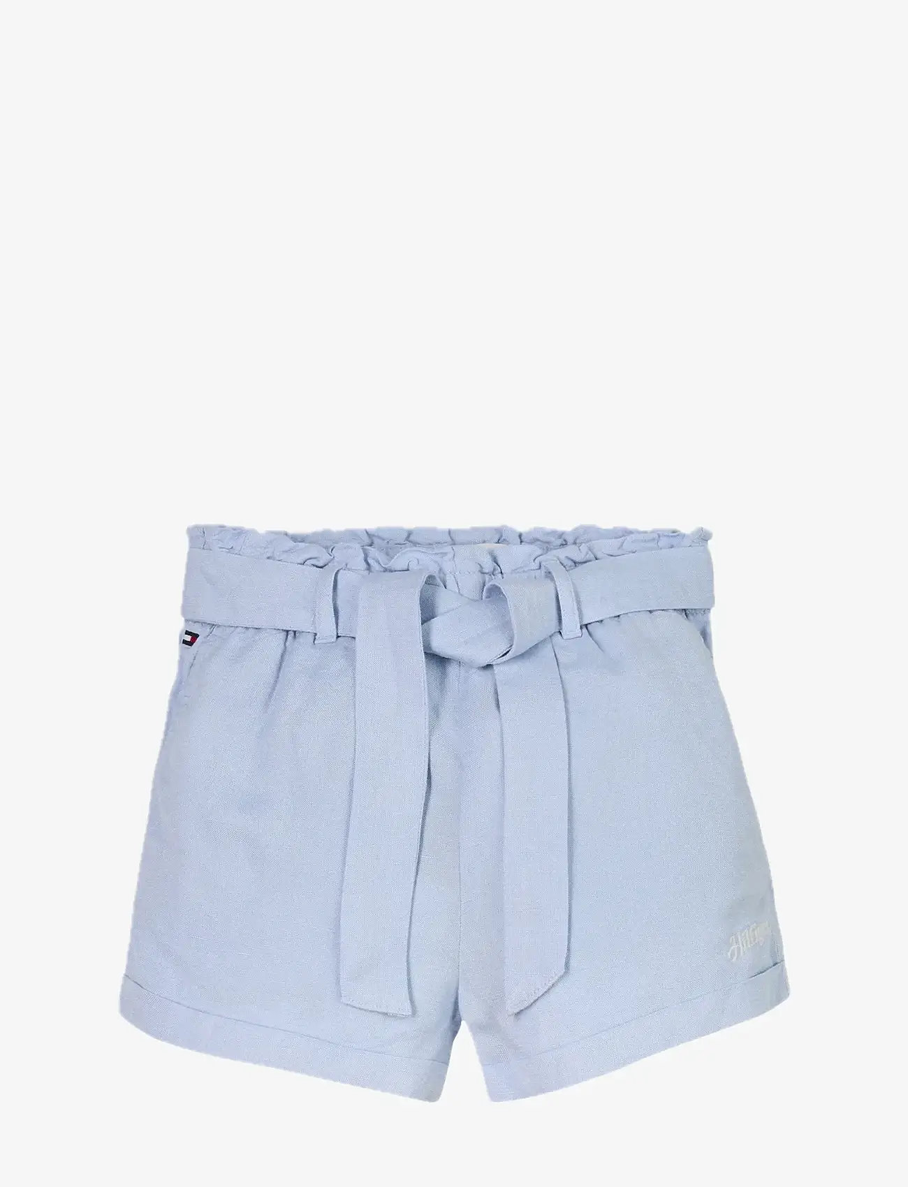 Tommy Hilfiger - LINEN PULL ON SHORT - casual shorts - breezy blue - 1