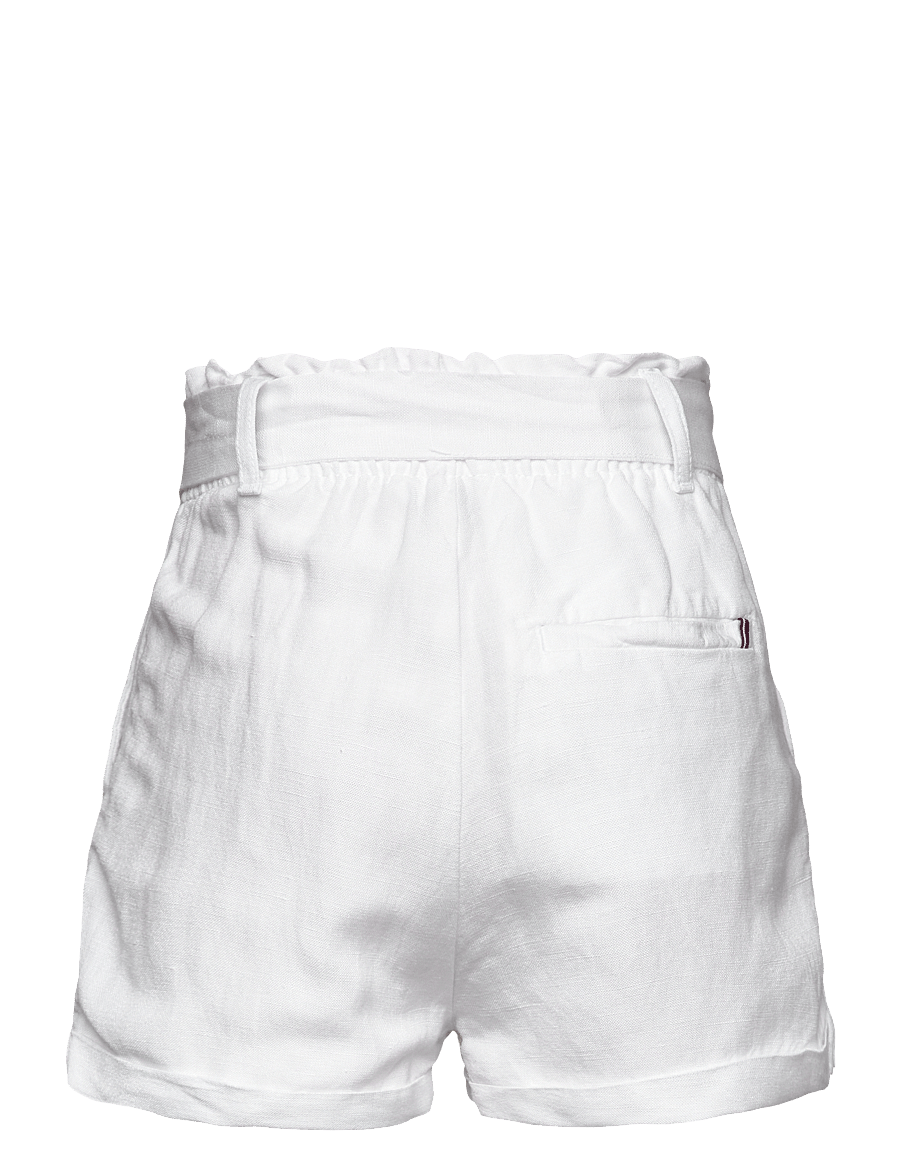 Tommy Hilfiger - LINEN PULL ON SHORT - casual shorts - white - 1