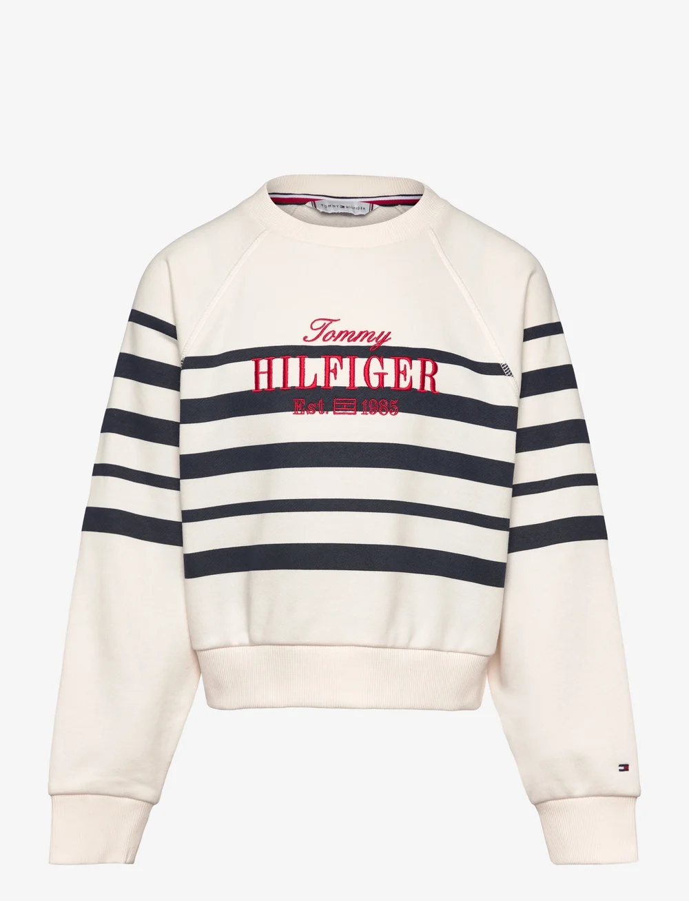 Tommy Hilfiger - TOMMY SCRIPT CN SWEATSHIRT - sweatshirts - dark night navy stripe - 1