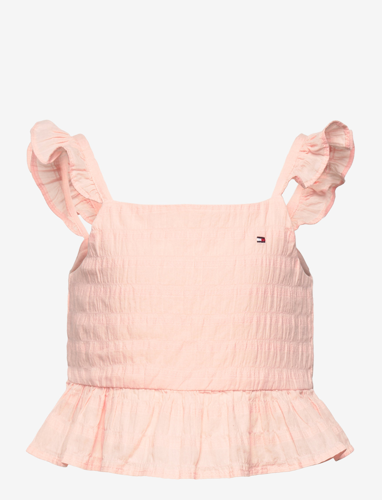 Tommy Hilfiger - TEXTURED COTTON TOP SLVLS - bluser & tunikaer - coral ice - 1