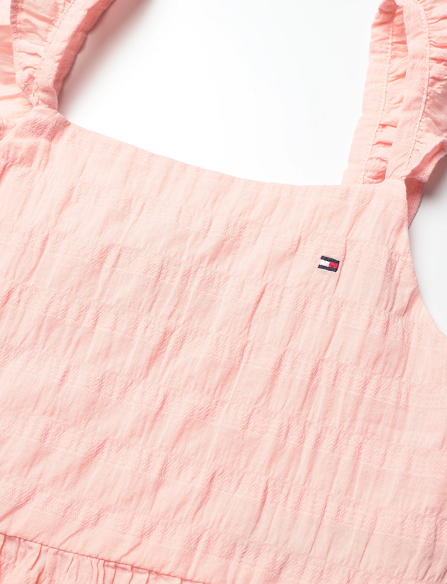 Tommy Hilfiger - TEXTURED COTTON TOP SLVLS - blusen & tuniken - coral ice - 4