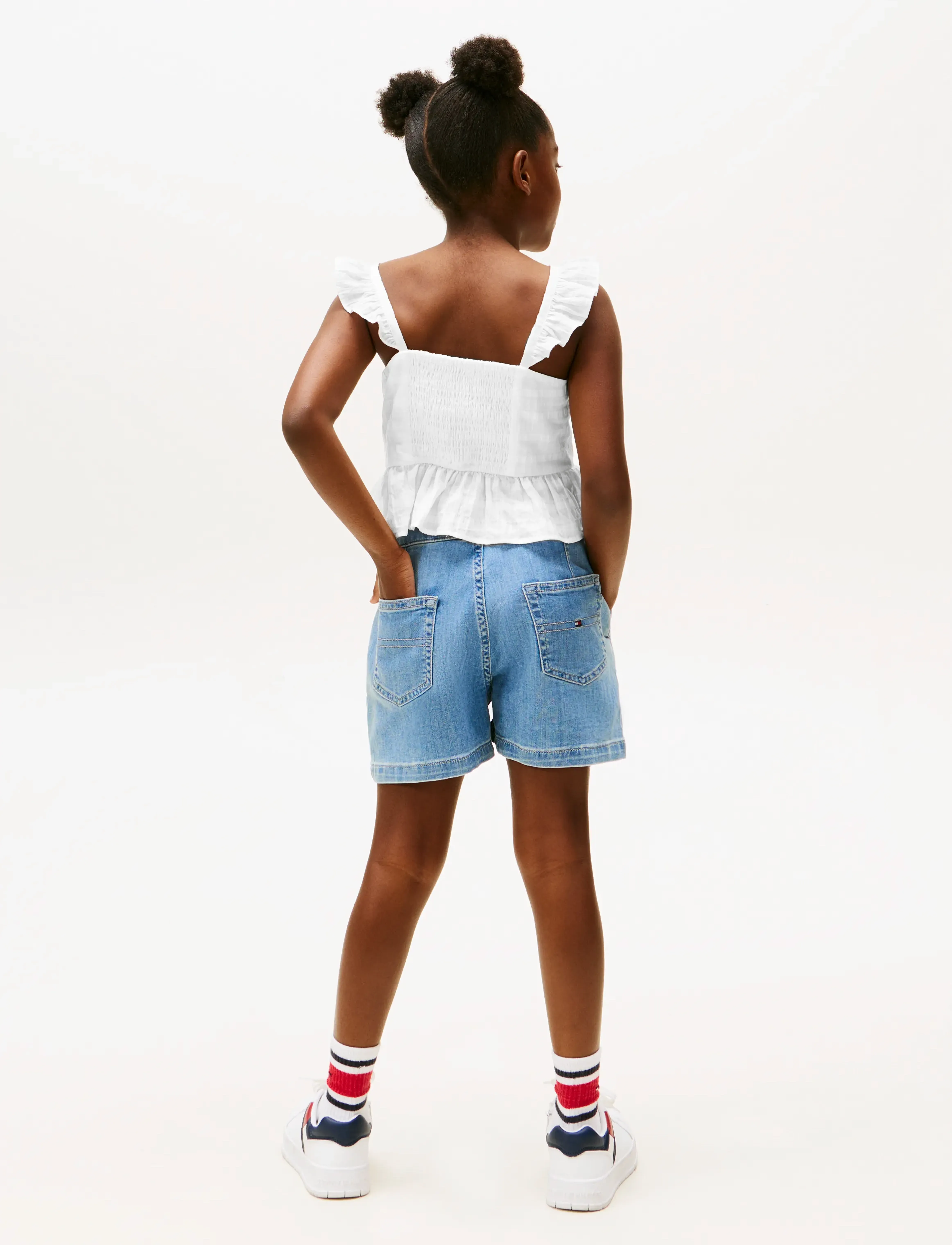 Tommy Hilfiger - TEXTURED COTTON TOP SLVLS - blusen & tuniken - white - 3